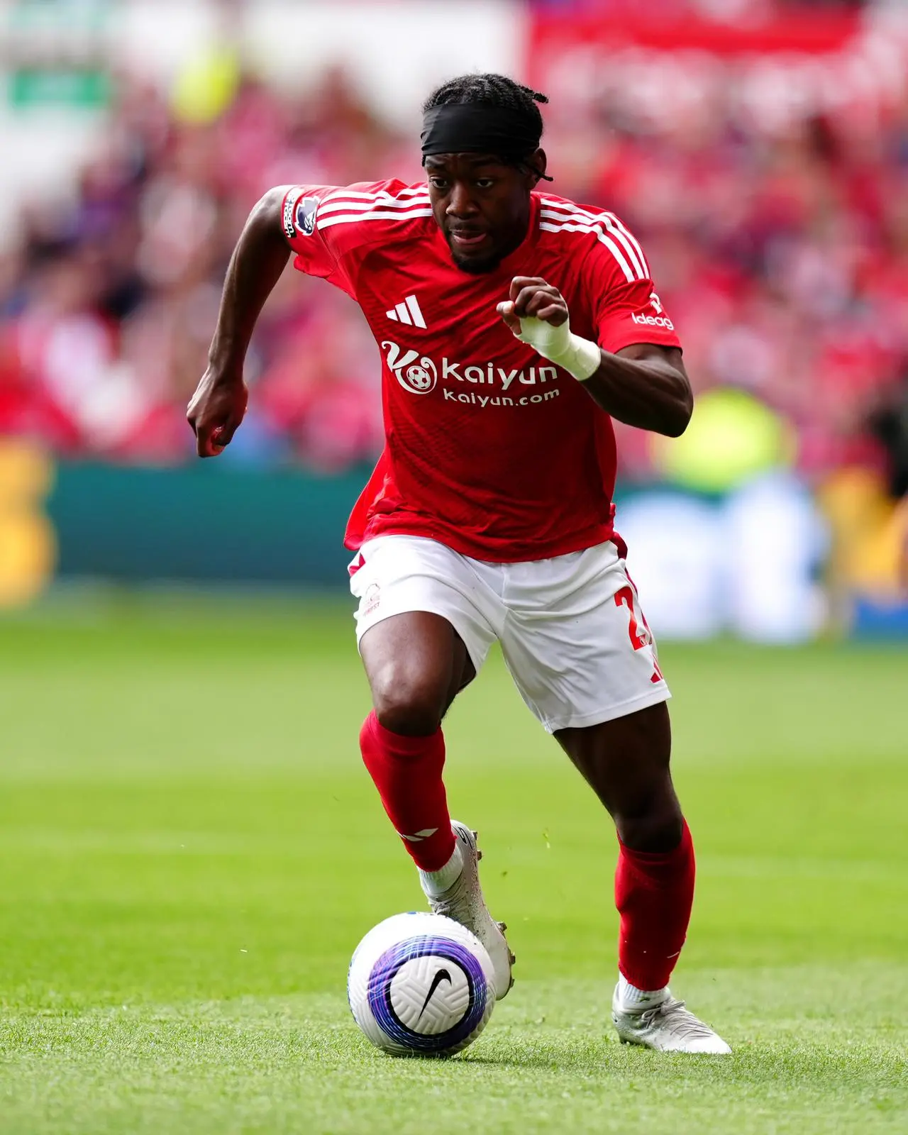Then Nottingham Forest winger Anthony Elanga in Premier League action against Chelsea