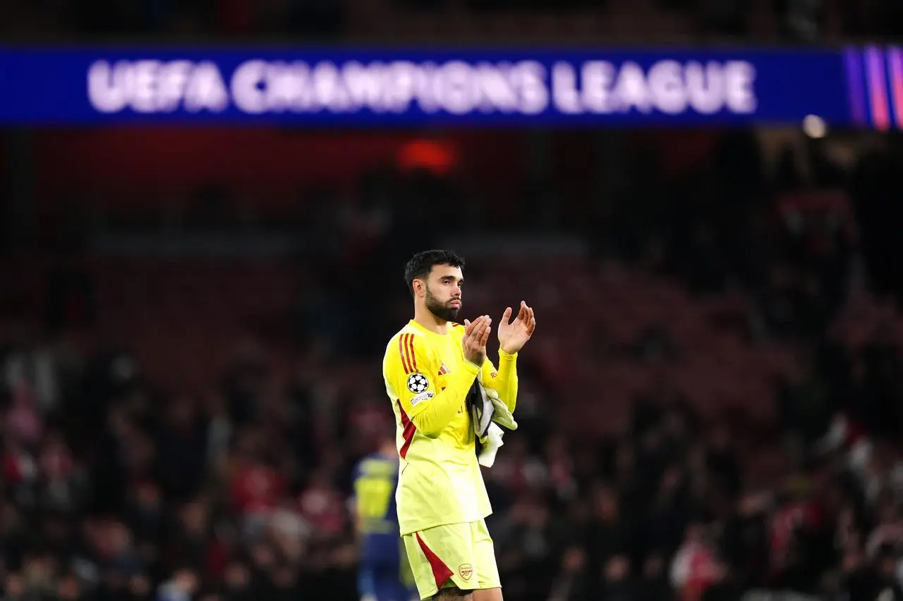 Arsenal goalkeeper David Raya 