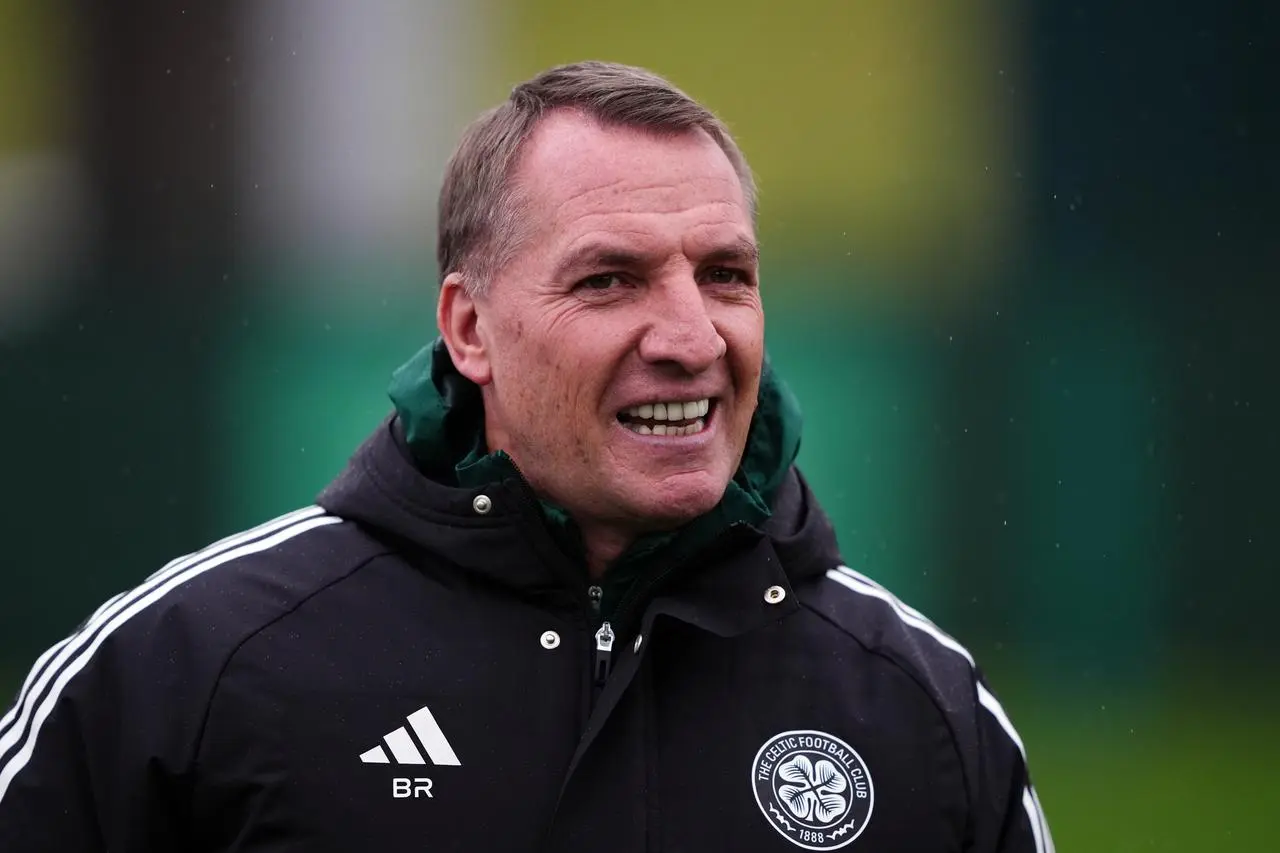 Brendan Rodgers at Celtic training