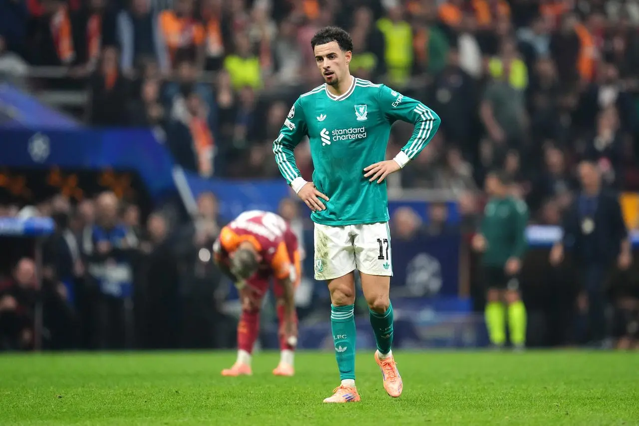 Curtis Jones stands dejected