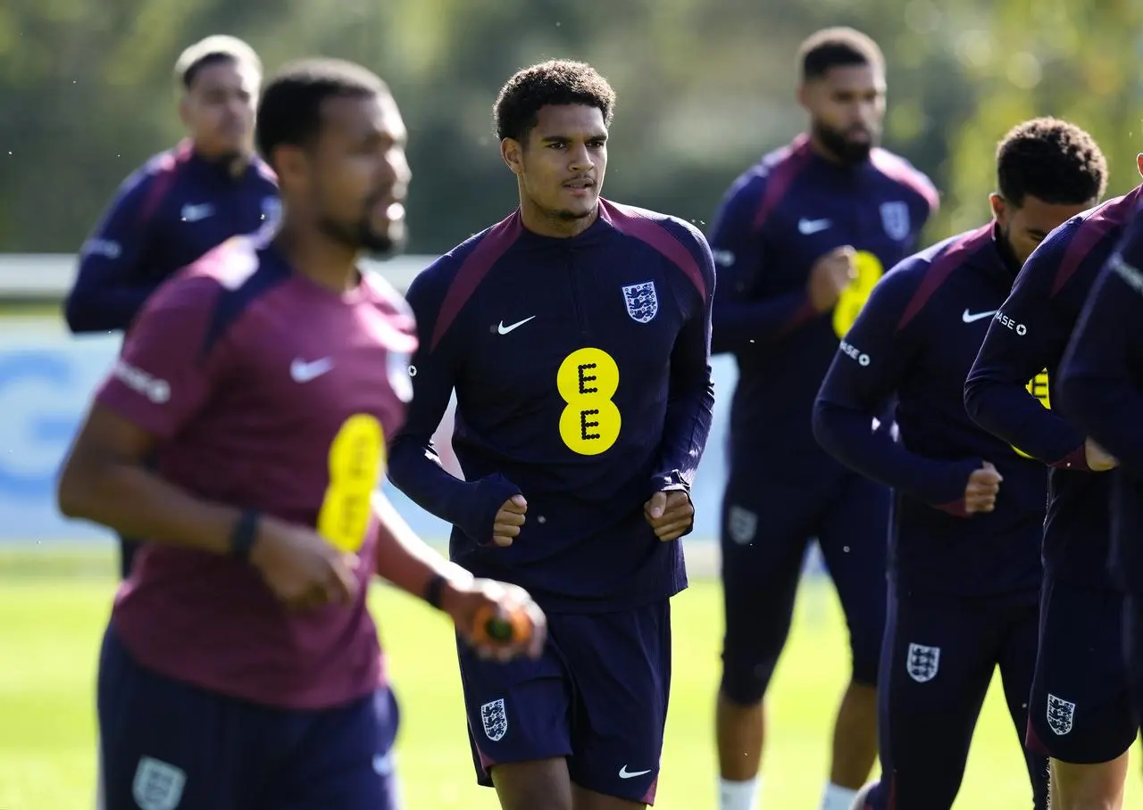 Jarell Quansah in training with England