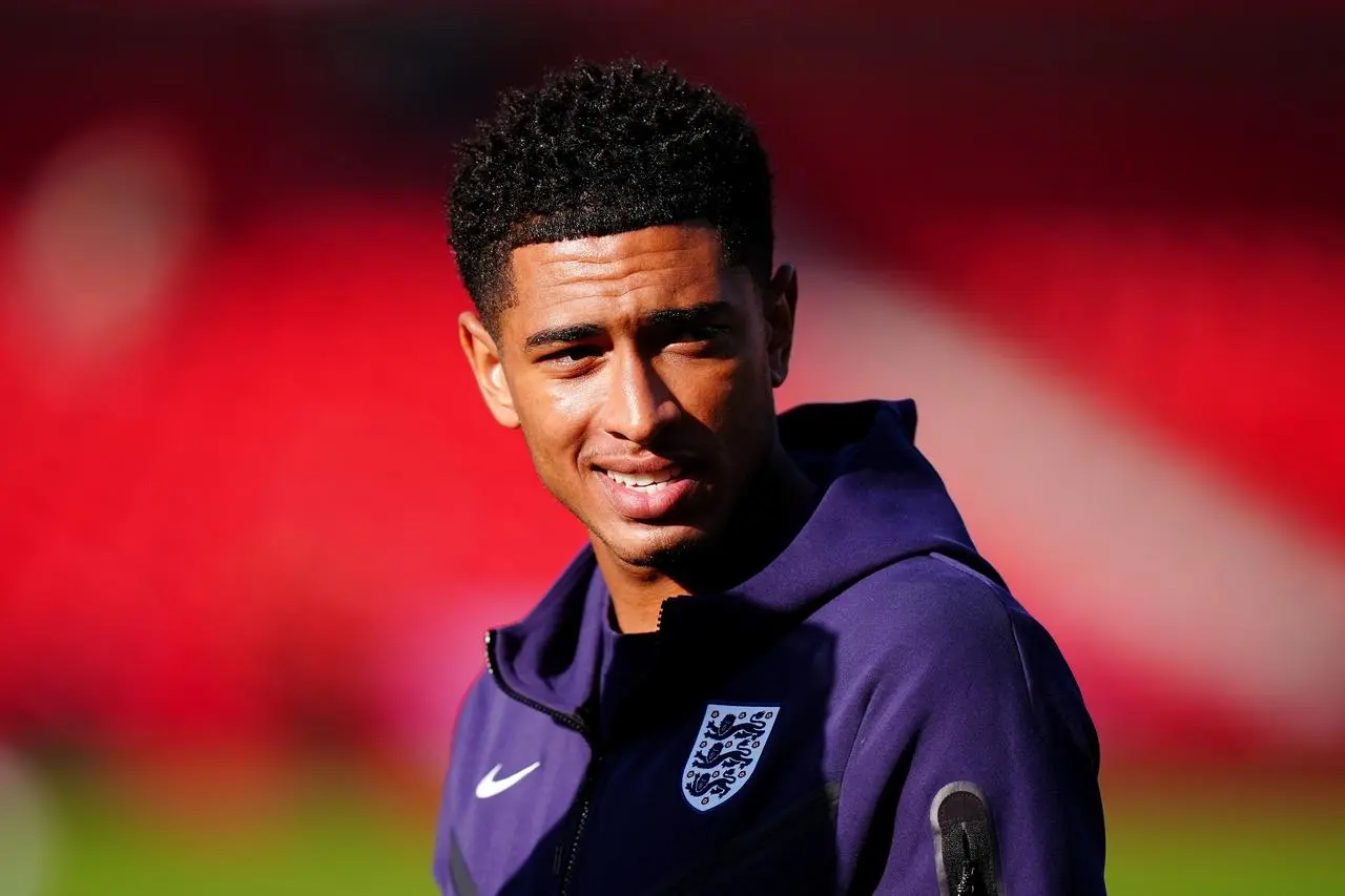 Jude Bellingham during England training