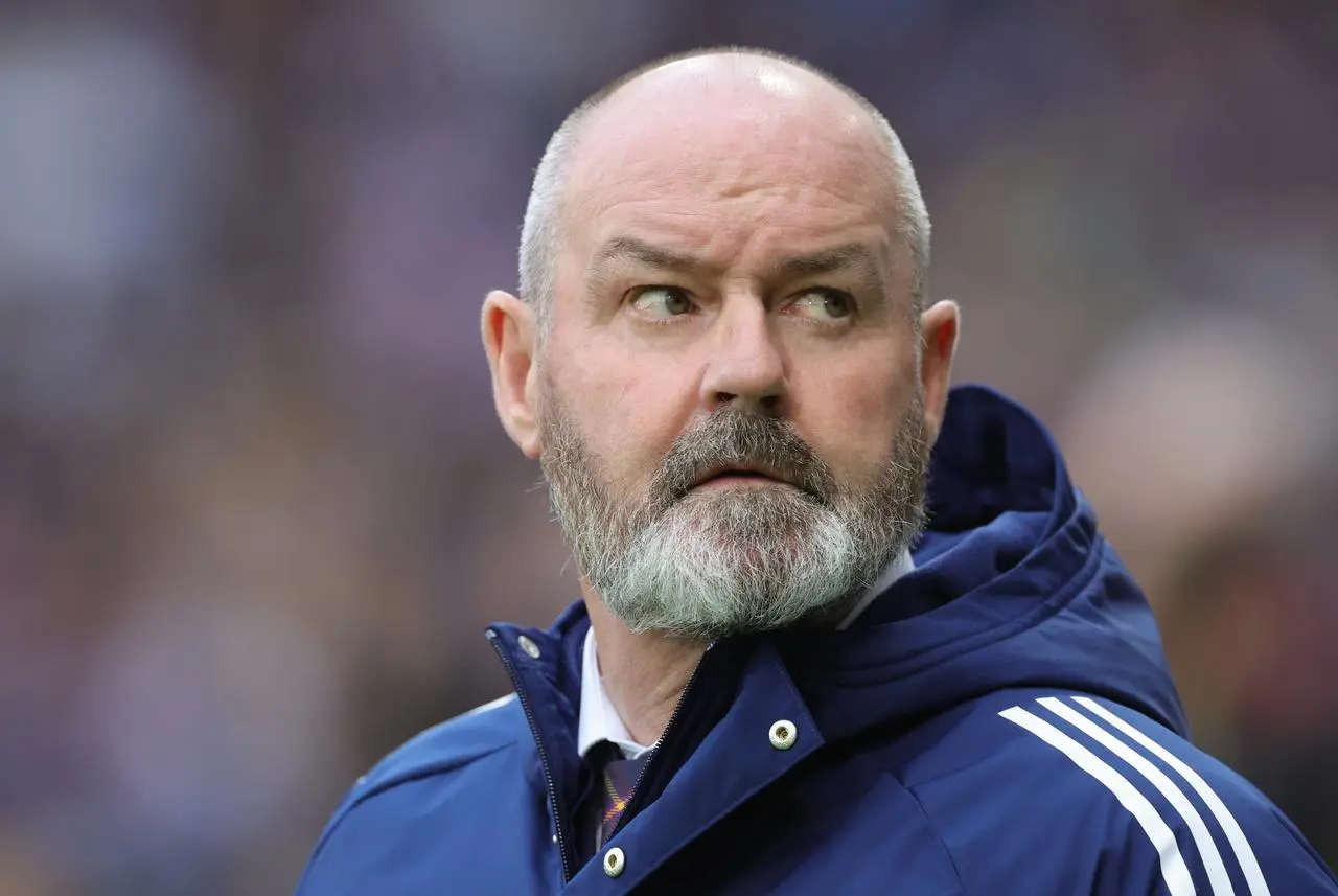 Steve Clarke watches Scotland 