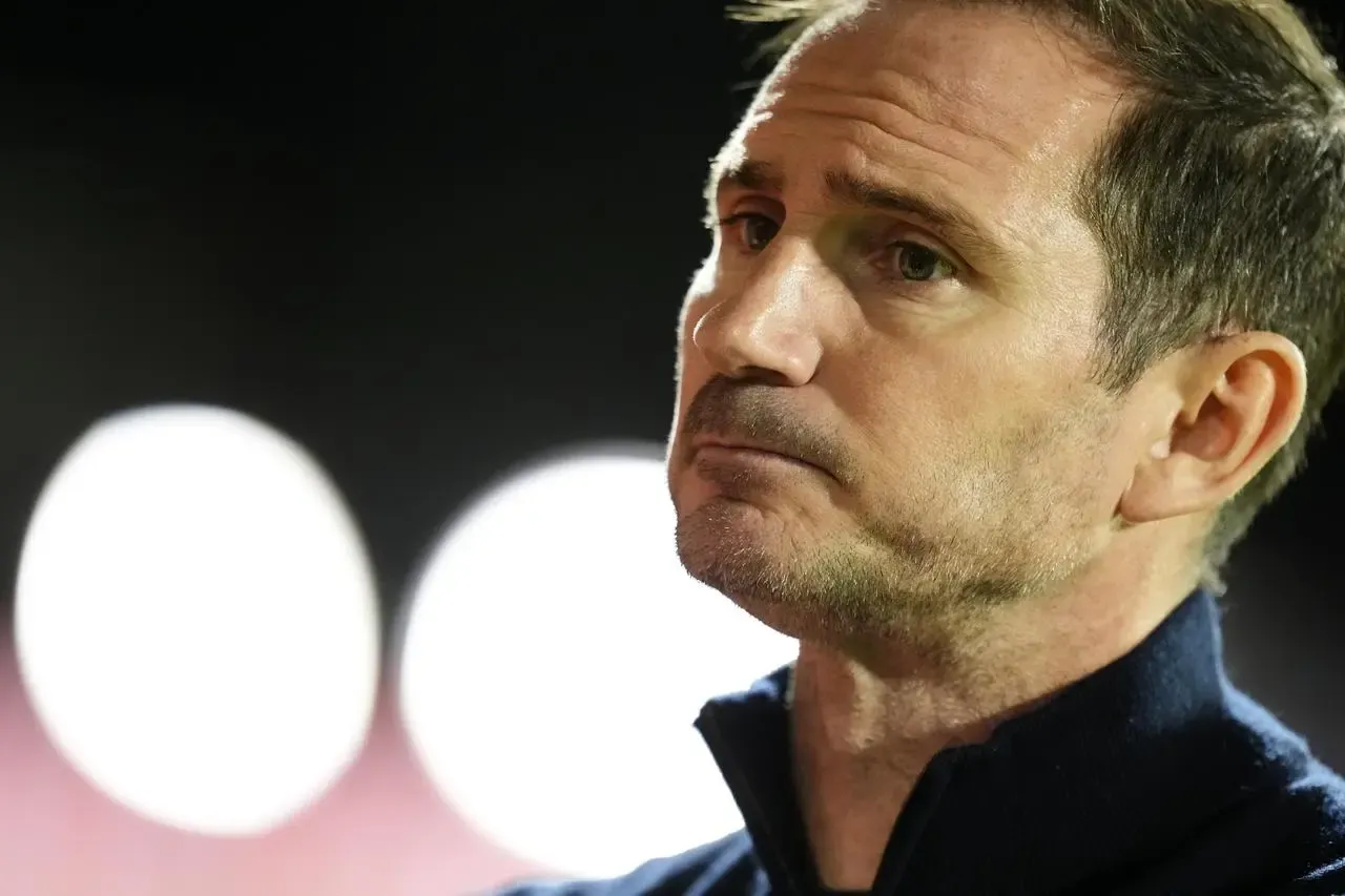 Close-up of Coventry head coach Frank Lampard being interviewed after defeat to Wrexham