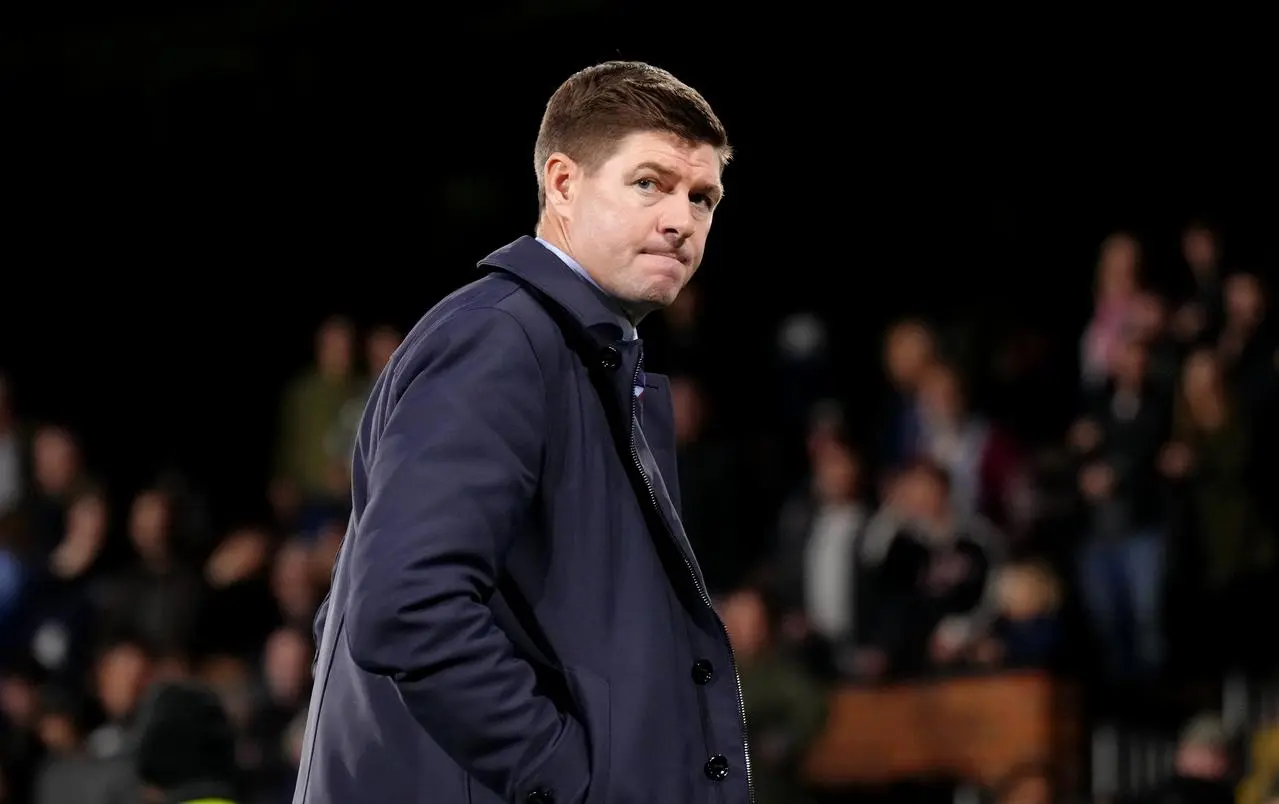 Steven Gerrard at a match in October 2022