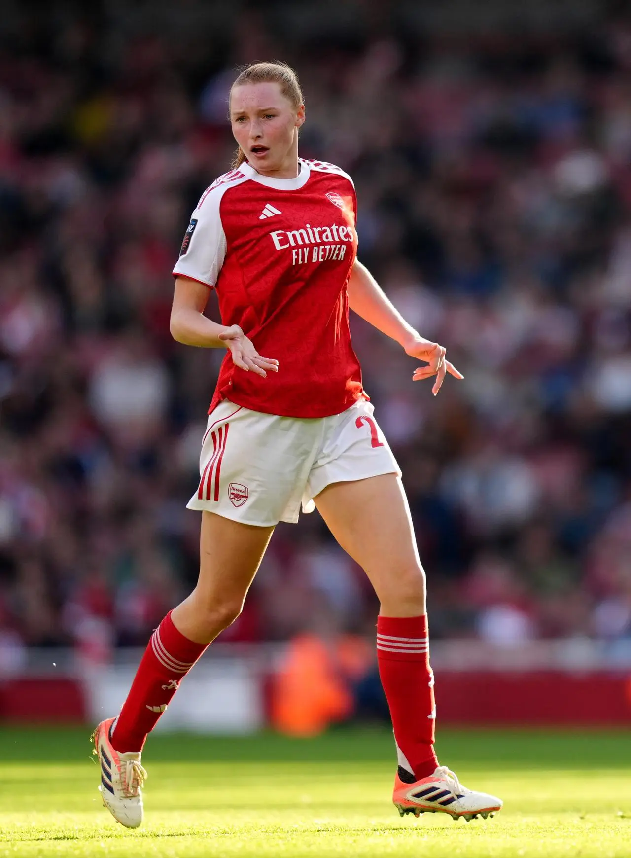 Arsenal's Katie Reid in action