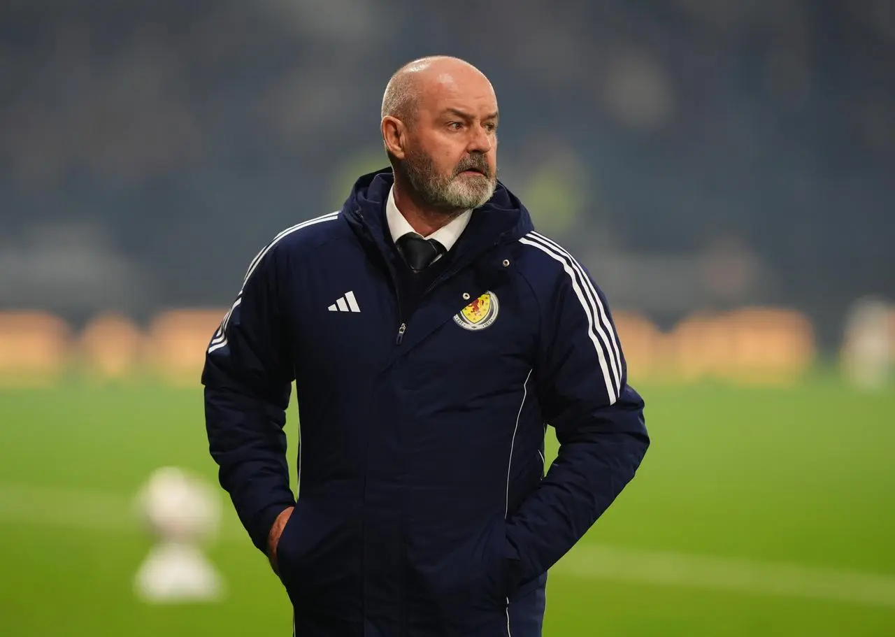 Steve Clarke on the Hampden touchline