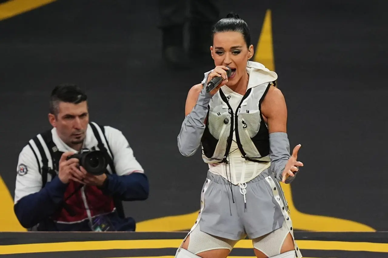 Katy Perry performing during the opening ceremony of the 2025 Invictus Games
