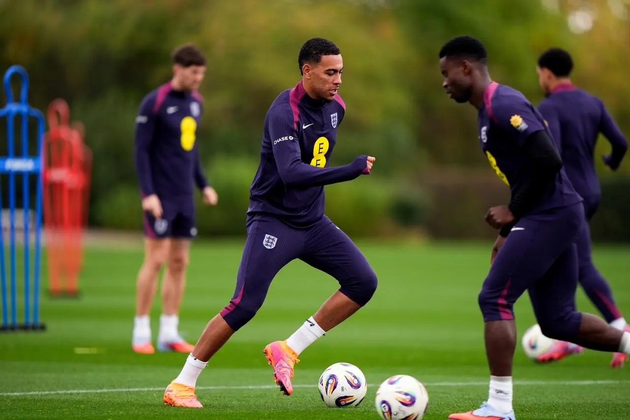 England’s Morgan Rogers during a training session 