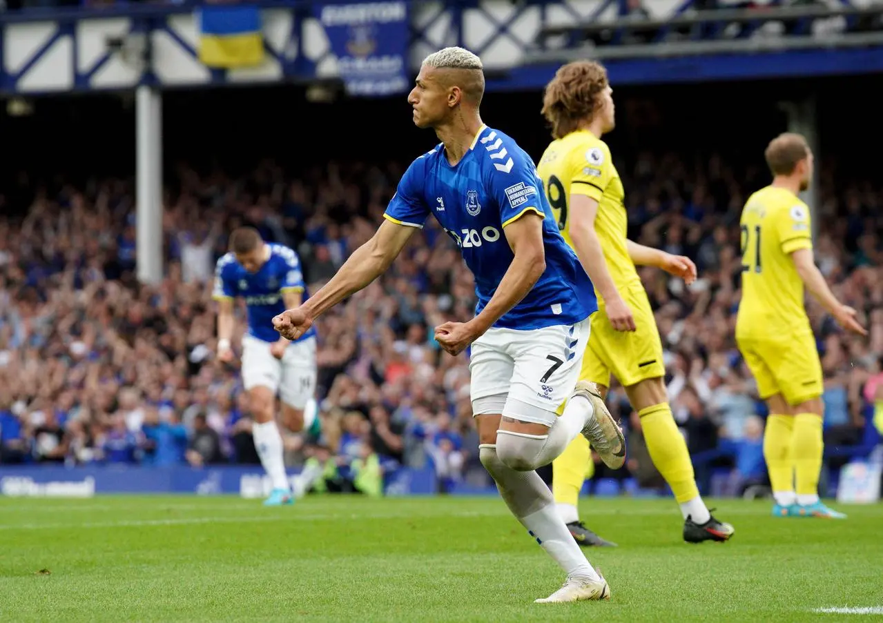 Richarlison playing for Everton