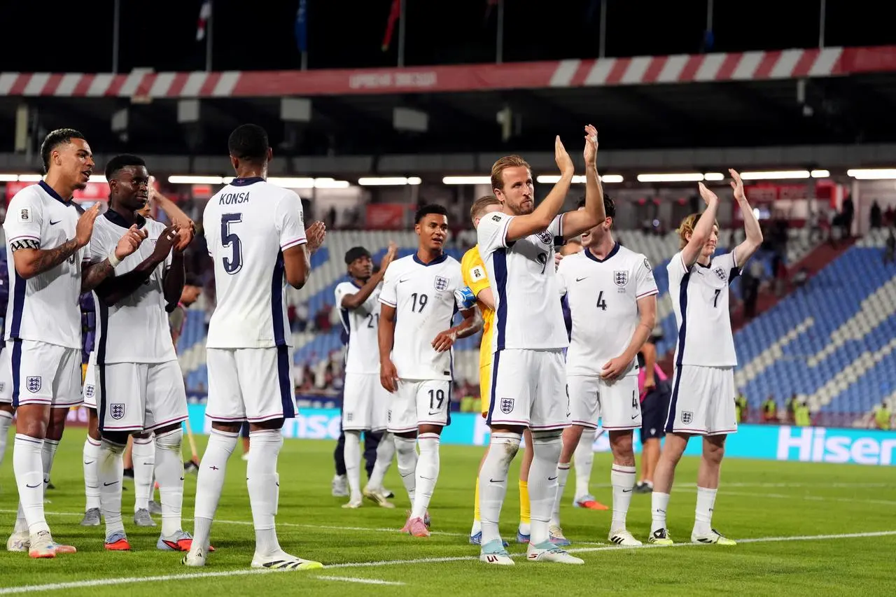 England applaud fans