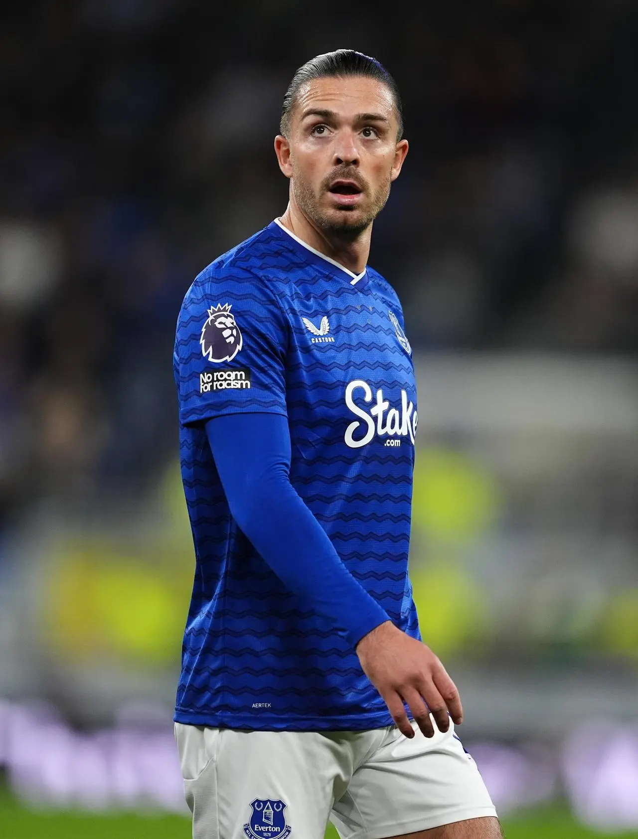 Everton’s Jack Grealish in action