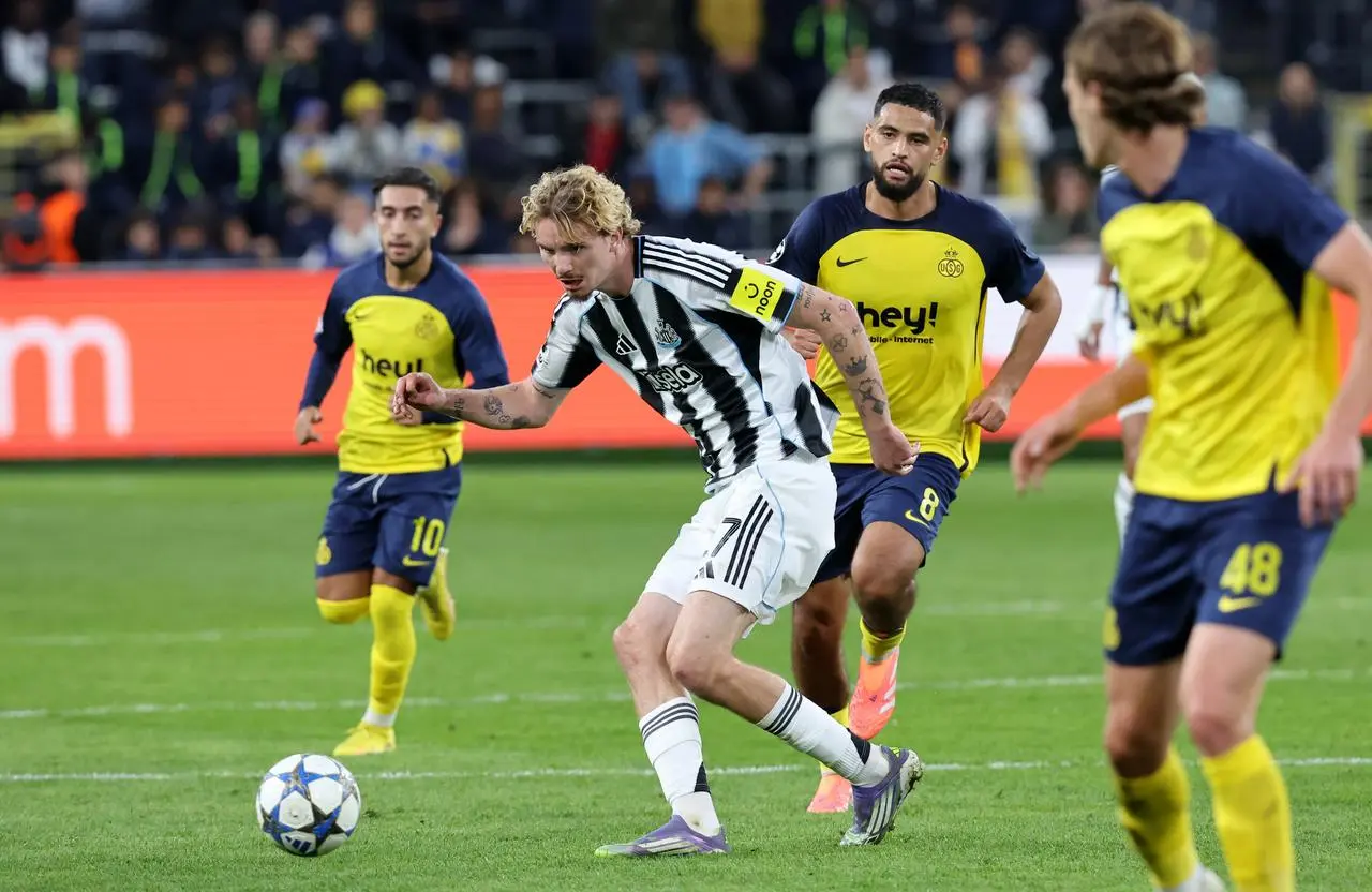 Newcastle United’s Nick Woltemade in action against Union St-Gilloise