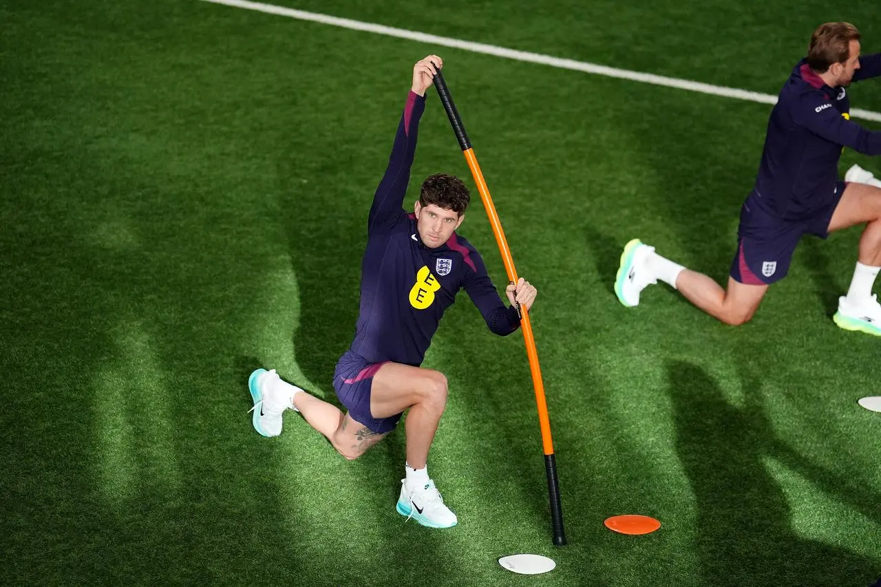 England defender John Stones during a training session at St George’s Park