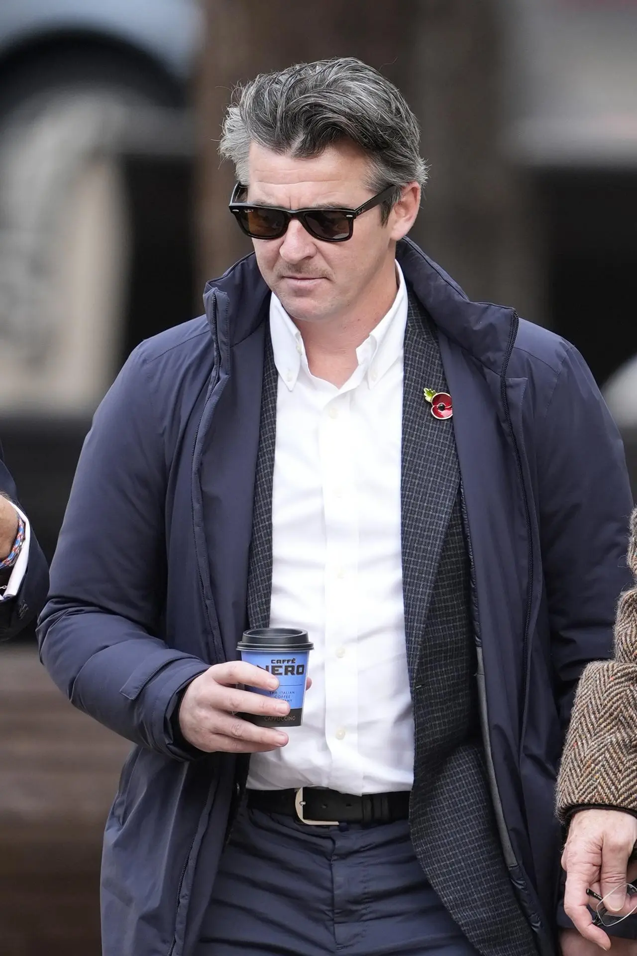Joey Barton outside court at his trial
