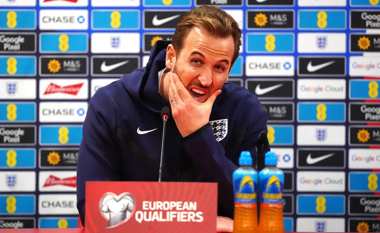 England’s Harry Kane during a press conference