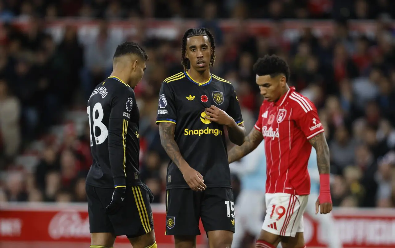 Leny Yoro played a part in United's 2-2 draw at Nottingham Forest last Saturday