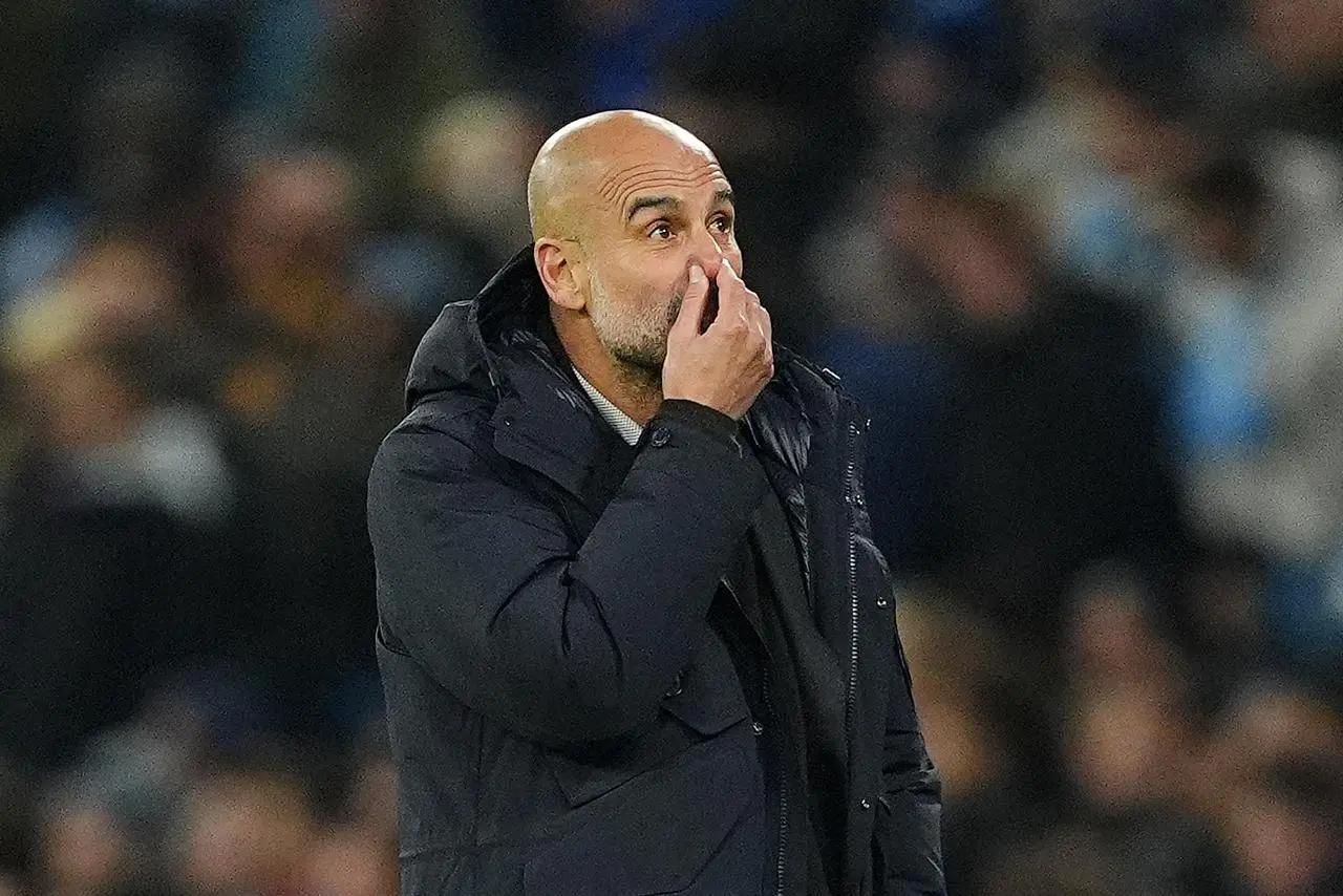 Pep Guardiola after Manchester City's defeat to Bayer Leverkusen