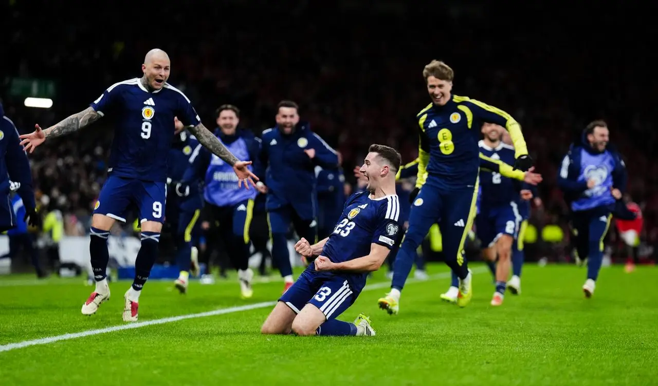 Kenny McLean celebrates