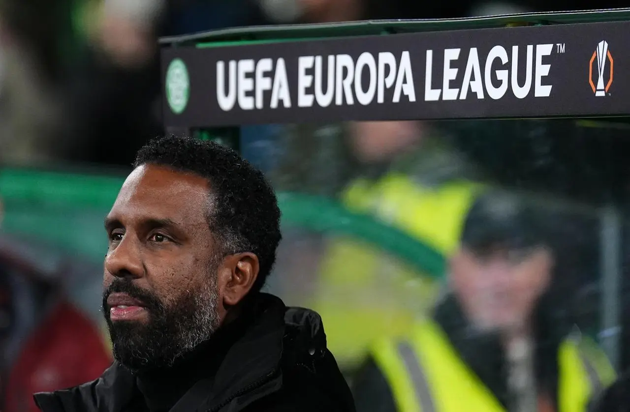 Celtic manager Wilfried Nancy before the Europa League match against Roma at Celtic Park