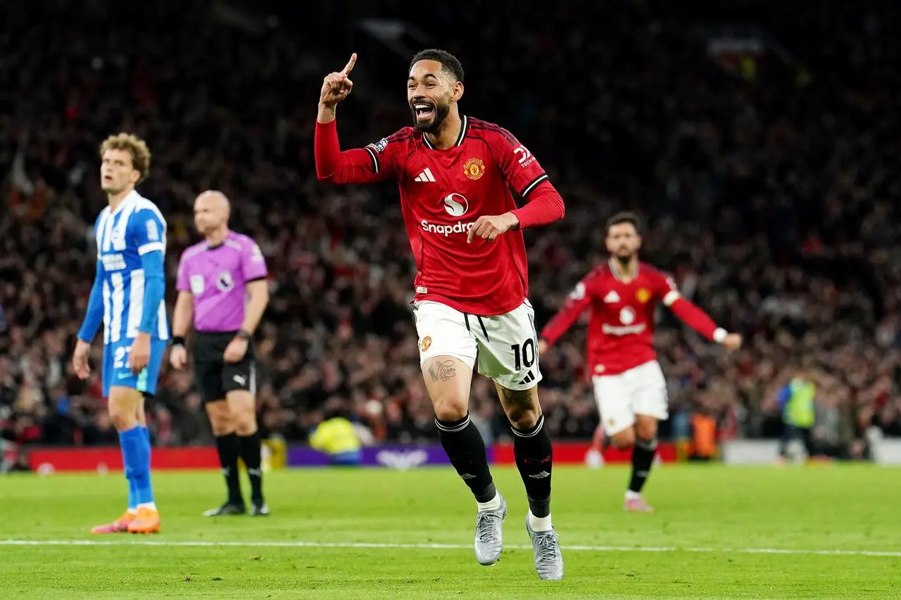 Matheus Cunha's goal against Brighton is his only for United so far