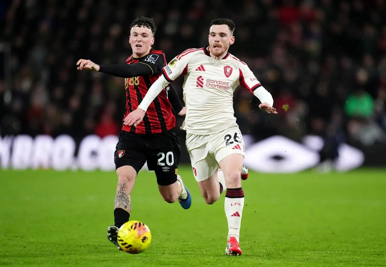 Andy Robertson in action