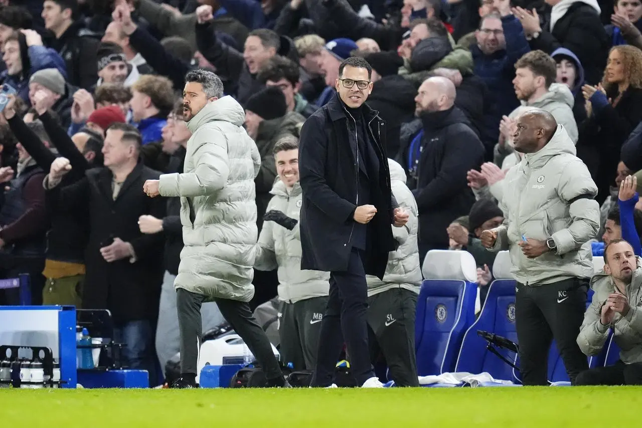 Liam Rosenior celebrates