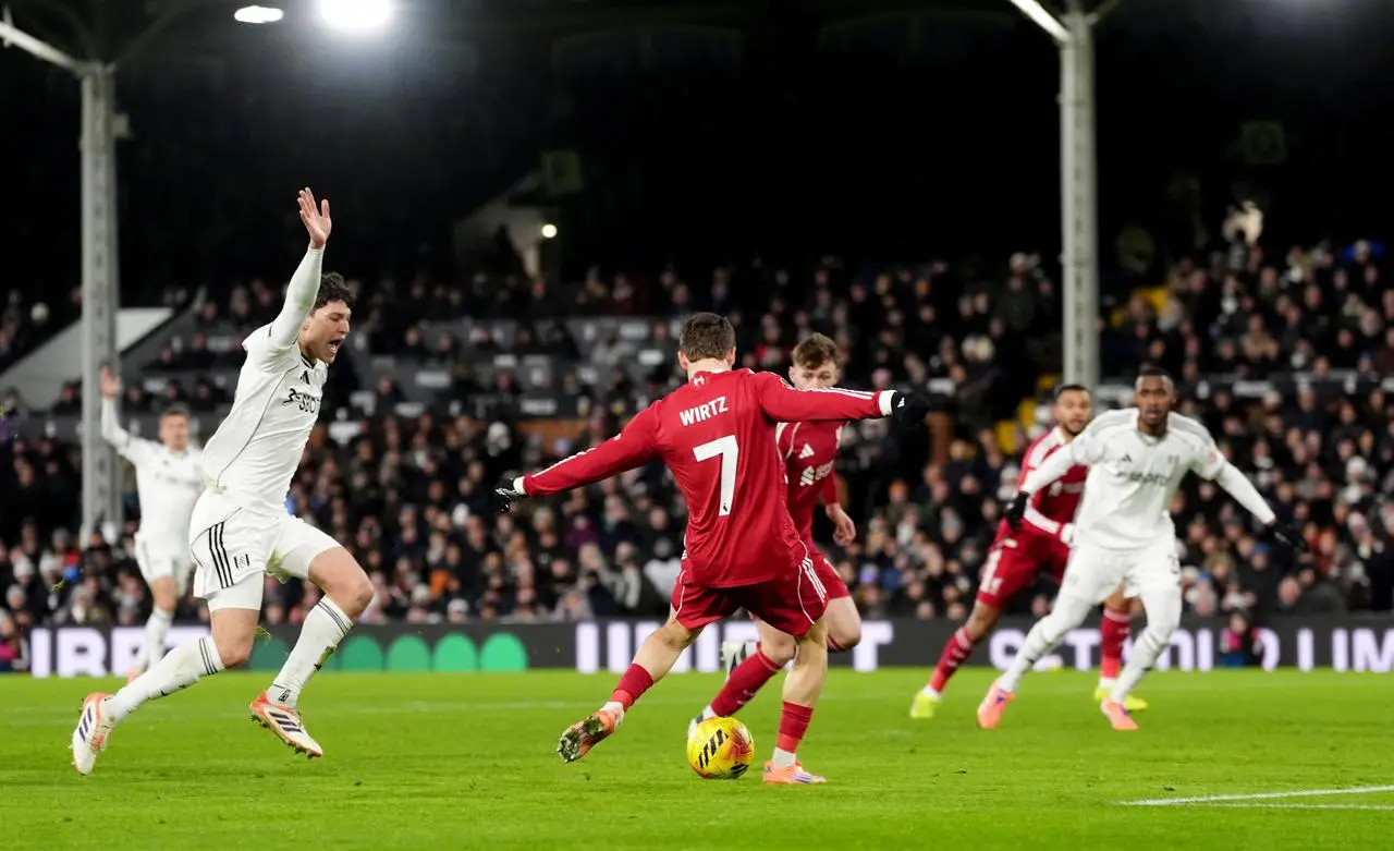 Liverpool’s Florian Wirtz scores