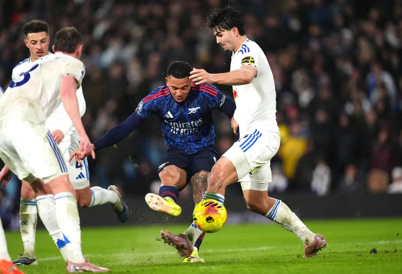Arsenal’s Gabriel Jesus scored one of Arsenal's goals