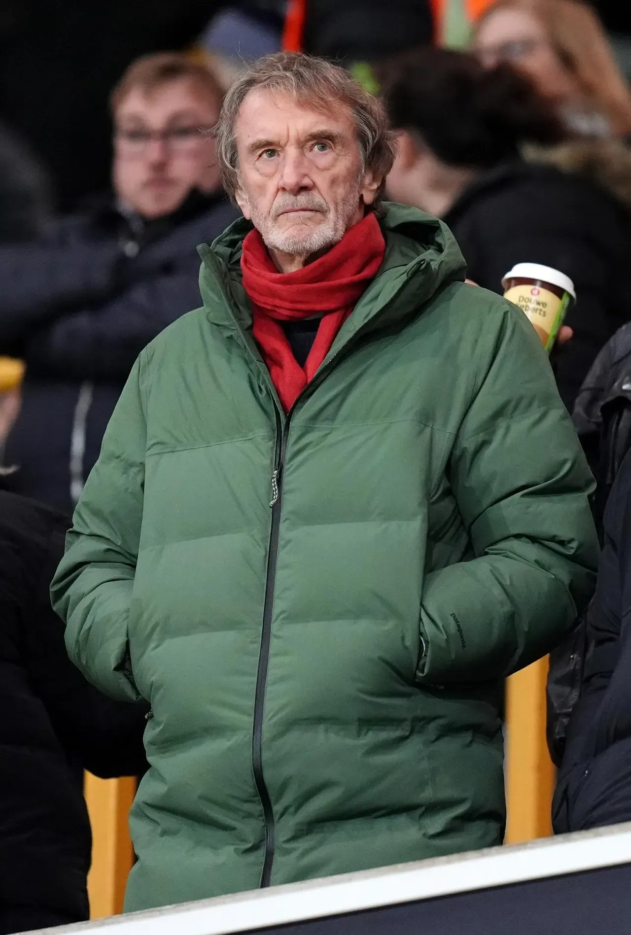 Manchester United co-owner Sir Jim Ratcliffe pictured at a match against Wolves