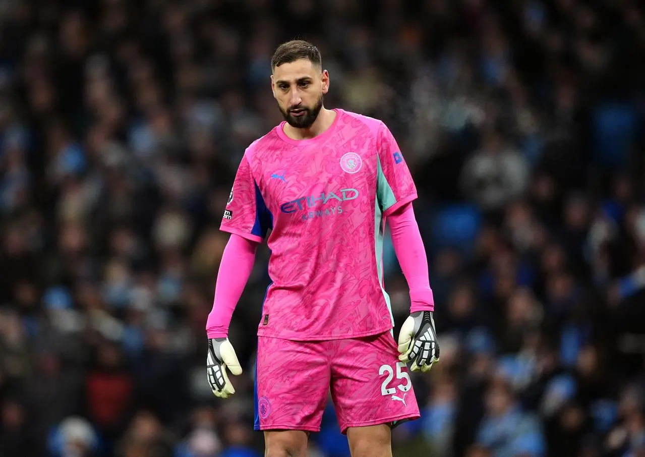 Manchester City goalkeeper Gianluigi Donnarumma during a game