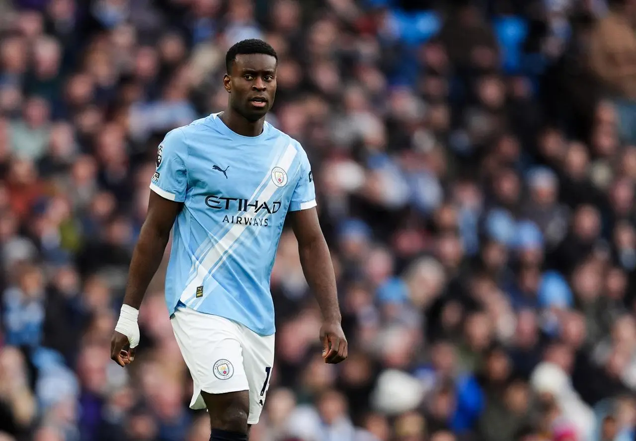 Manchester City’s Marc Guehi in action