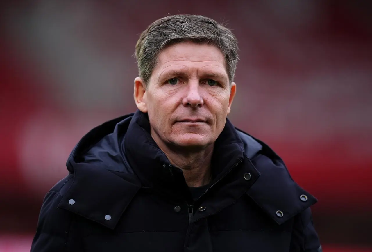 Crystal Palace manager Oliver Glasner before the Premier League match at Nottingham Forest