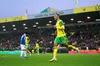 Adam Idah celebrates his goal for Norwich against Everton at the weekend