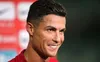 Manchester United striker Cristiano Ronaldo smiles