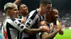 Newcastle’s Callum Wilson (right) boosted his World Cup hopes with a double against Aston Villa in front of England boss Gar