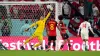 Zakaria Aboukhlal scores Morocco’s second goal against Belgium (Nick Potts/PA)