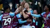 Ashley Barnes (centre) scored a brace for Burnley (Isaac Parkin/PA)