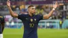 Two-goal Kylian Mbappe celebrates scoring France’s winner in the 2-1 World Cup victory over Denmark (Nick Potts/PA)