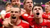 Gareth Bale, left, celebrates scoring Wales’ equaliser in their 1-1 World Cup draw against the United States (Nick Potts/PA)