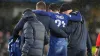 Chelsea’s Ben Chilwell is helped from the pitch after sustaining an injury in Zagreb (Frank Augstein/AP)