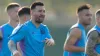 Lionel Messi training with Argentina ahead of the World Cup match against Saudi Arabia (Jorge Saenz/AP)