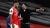 Mikel Arteta, right, allowed captain Pierre-Emerick Aubameyang to leave (Shaun Botterill/NMC Pool/PA)