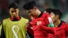 South Korea’s Son Heung-min was upset at the final whistle (Adam Davy/PA)