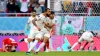 Iran’s Roozbeh Cheshmi (left) celebrates (Adam Davy/PA)