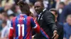 Crystal Palace manager Patrick Vieira (right) feels Wilfried Zaha knows just how well thought of he is at Selhurst Park (Owe