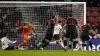 Che Adams, centre, scores Southampton’s second goal (Andrew Matthews/PA)