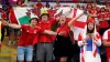 England and Wales fans have been praised for their behaviour at the World Cup (Martin Rickett/PA)