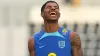 England’s Marcus Rashford during a training session at the Al Wakrah Sports Complex in Al Wakrah, Qatar (Martin Rickett/PA)