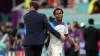 Gareth Southgate, left, has cast doubt on whether Raheem Sterling will play a part against France (Nick Potts/PA)